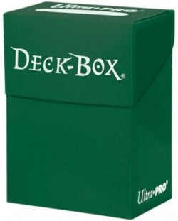 Cutie pentru cărți Ultra Pro - Solid Color Deck Box, Forest Green (80+ buc.)