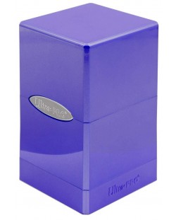 Cutie pentru cărți Ultra Pro Hi-Gloss Satin Tower - Amethyst (100+ buc.)