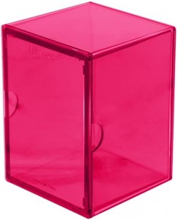 Cutie pentru cărți Ultra Pro - Eclipse 2-Piece Deck Box, Hot Pink (100+ buc.)