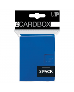 Cutie pentru cărți Ultra Pro - Card Box 3-pack, Blue (15+ buc.)