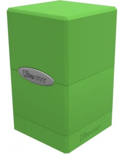Cutie pentru cărți Ultra Pro Satin Tower - Lime Green (100+ buc.)