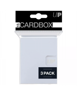 Cutie pentru cărți Ultra Pro - Card Box 3-pack, White (15+ buc.)