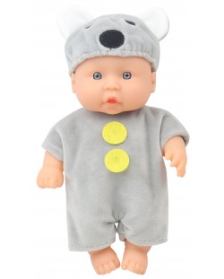 Papușă Moni Toys - Cu un costum gri de șoarece, 20 cm