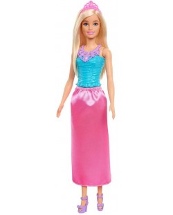 Păpușă Barbie - Prințesă, cu fustă roz
