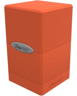 Cutie pentru cărți Ultra Pro Satin Tower, Pumpkin Orange (100+ buc.)