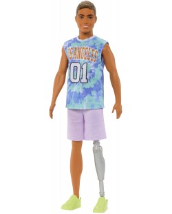 Păpușă Barbie  Fashionistas - 212, Ken, tricou Los Angeles