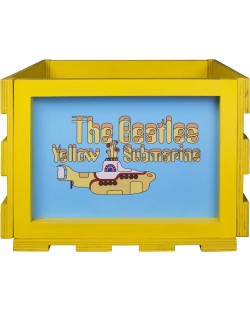 Cutie pentru discuri de pick-up Crosley - Yellow Submarine, galben/albastru