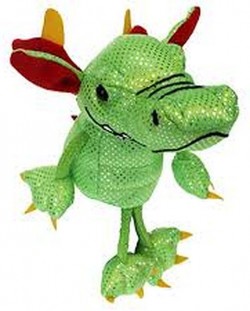 Papusa de deget The Puppet Company - Dragon verde
