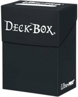 Cutie pentru cărți Ultra Pro - Solid Color Deck Box, Black (80+ buc.)