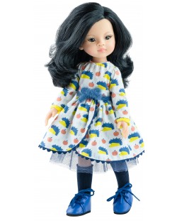 Pаpusa Paola Reina Mini Amigas - Lou, cu rochie de arici, 32 cm