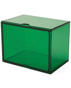 Cutie pentru carti de joc Dragon Shield Strong Box - Verde (100+ buc.)