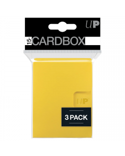 Cutie pentru cărți Ultra Pro - Card Box 3-pack, Yellow (15+ buc.)