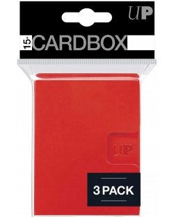 Cutie pentru cărți Ultra Pro - Card Box 3-pack, Red (15+ buc.)