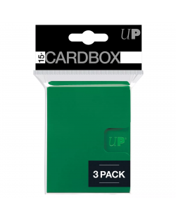 Cutie pentru cărți Ultra Pro - Card Box 3-pack, Green (15+ buc.)