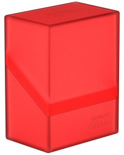 Cutie pentru carti Ultimate Guard Boulder Deck Case - Standard Size - Rosie (80 buc)
