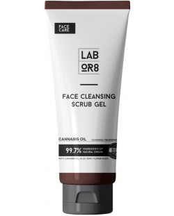 Labor8 Hemp Gel-scrub de curățare pentru față cu ulei de cânepă, 125 ml