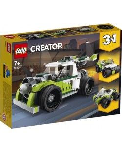 Constructor 3 in 1 Lego Creator - Camionul racheta (31103)