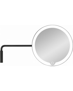 Oglindă cu amplificare LED Blomus - Modo, IP44, 20 x 35,6 cm, neagră