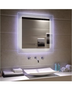 Oglindă de perete cu LED Inter Ceramic - Диа, ICL 1496, 80 x 80 cm