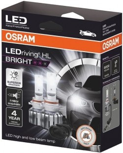 Becuri auto LED Osram - LEDriving, HL Bright, HB3/H10/HIR1, 19W, 2 buc.