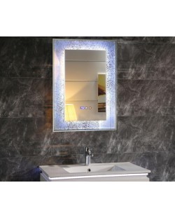 Oglindă de perete cu LED Inter Ceramic - ICL 1792, 60 x 90 cm, albastru