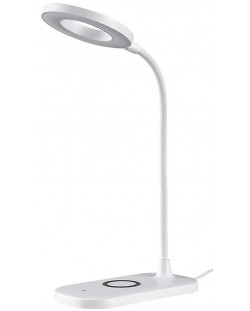 Lampa LED cu incarcator wireless Rabalux - Hardin, IP20, 5W, 210-720lm, alb