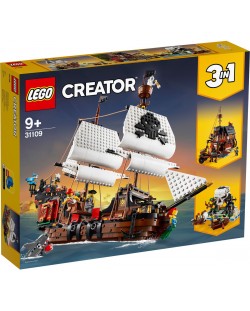 Constructor 3 in1 Lego Creator - Corabie de pirati (31109)
