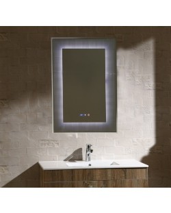 Oglindă de perete cu LED Inter Ceramic - ICL 1793, 60 x 90 cm, albastru