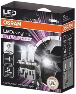 Becuri auto LED Osram - LEDriving, HL Intense, H4/H19, 27/23W, 2 buc.