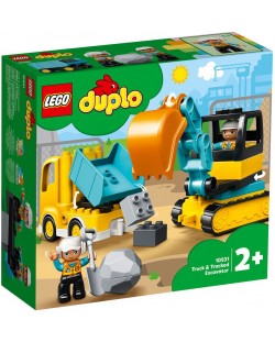 Constructor Lego Duplo Town - Camion si excavator (10931)