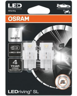 Becuri auto LED Osram - LEDriving SL, W21/5W, 1.7W, 2 bucăți, albe