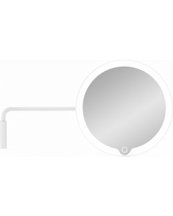 Oglindă cu amplificare LED Blomus - Modo, IP44, 20 x 35,6 cm, albă