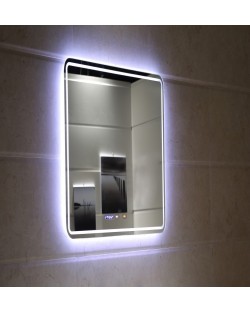 Oglindă de perete cu LED Ceramic - ICL 1799, 60 x 80 cm, albastru