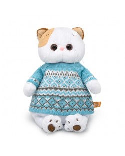 Jucarie de plus Budi Basa - Pisica Li-Li, cu pulover, 24 cm