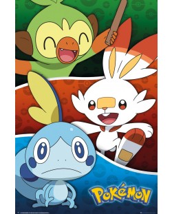 Poster maxi GB eye Animation: Pokemon - Galar Starters