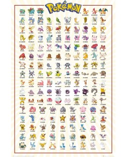 Poster maxi GB Eye Pokémon - Kanto 151