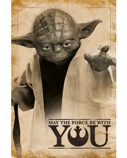 Poster maxi Pyramid - Star Wars (Yoda, May The Force Be With You)