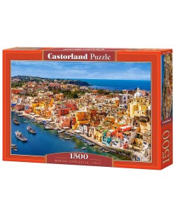 Puzzle Castorland de 1500 piese - Marina Corricella, Italia