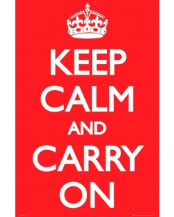 Poster maxi GB eye Humor: Keep Calm - And Carry On