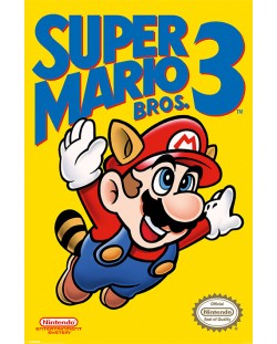 Poster maxi Pyramid - Super Mario Bros. 3 (NES Cover)