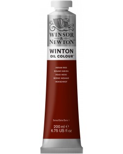 Vopsea ulei Winsor & Newton Winton - roșu indian, 200 ml