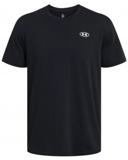 Tricou pentru bărbați  Under Armour - Heavyweight Left Chest Patch , negi