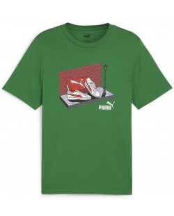 Tricou pentru bărbați  Puma - Graphics Sneaker Box Tee , verde