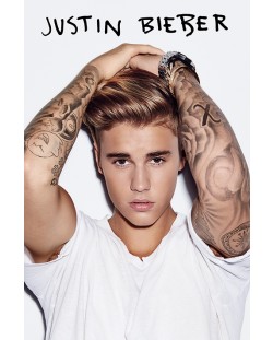 Poster maxi Pyramid - Justin Bieber (White)