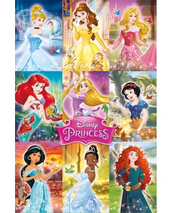 Poster maxi Pyramid - Disney Princess (Collage)
