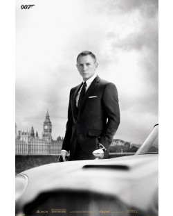 Poster maxi Pyramid - James Bond (Bond & DB5 - Skyfall)