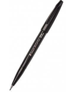 Marker pensula  Pentel Sign Pen - SES15C, negru