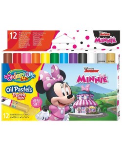 Colorino Disney Junior Minnie pasteluri uleioase 12 culori
