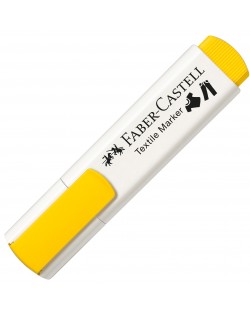 Marker pentru textil Faber-Castell, galben