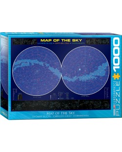 Puzzle Eurographics de 1000 piese - Harta cerului